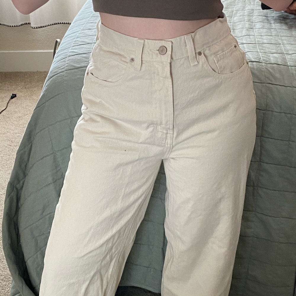 Urban Outfitters Baggy Jean in ivory